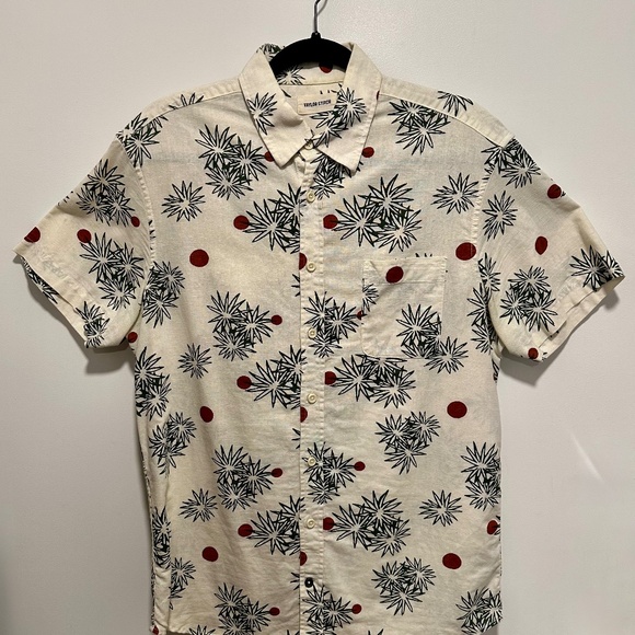 TAYLOR STITCH: The Short Sleeve California in Palms (size M, 40) LIKE-NEW - Picture 1 of 3